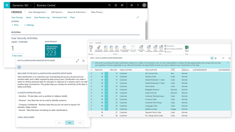 Dynamics 365 Business Central - Védje meg adatait